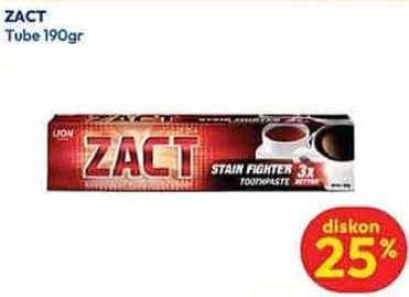 Promo Harga Zact Pasta Gigi untuk Penyuka Teh dan Kopi 190 gr - Hypermart