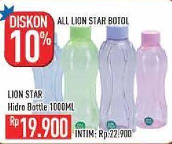 Promo Harga LION STAR Hydro Bottle 1000 ml - Hypermart