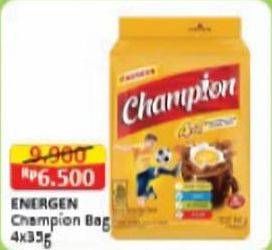 Promo Harga Energen Sereal Champion Cokelat per 4 sachet 35 gr - Alfamart