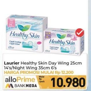 Promo Harga Laurier Healthy Skin Night Wing 35cm, Day Wing 25cm 6 pcs - Carrefour