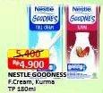 Promo Harga Nestle Goodnes UHT Full Cream, Kurma 180 ml - Alfamart