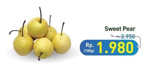 Promo Harga Pear Sweet per 100 gr - Hypermart