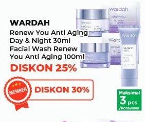 Promo Harga Wardah Renew You Day/Night Cream/Facial Wash  - Yogya