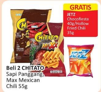 Promo Harga CHITATO Sapi Panggang Maxx Mexician Chili 55gr  - Alfamart