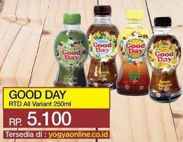 Promo Harga Good Day Coffee Drink All Variants 250 gr - Yogya