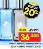 Promo Harga Christian Jornald Eau De Parfum Aqua, Noir 100 ml - Superindo