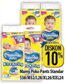 Promo Harga Mamy Poko Pants Xtra Kering S38, M32, L28, XL26, XXL24 24 pcs - Hypermart