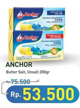 Promo Harga Anchor Butter Salted, Unsalted 227 gr - Hypermart