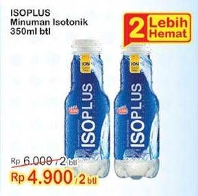 Promo Harga ISOPLUS Minuman Isotonik per 2 botol 350 ml - Indomaret