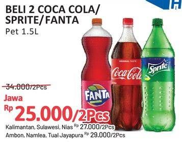COCA COLA/ SPRITE/ FANTA Pet 1.5L