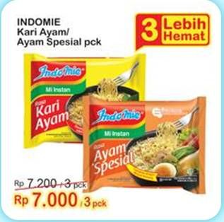 Promo Harga INDOMIE Mi Kuah Kari Ayam, Ayam Spesial per 3 pcs - Indomaret