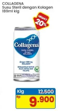 Promo Harga Collagena Susu Steril Kolagen 189 ml - Indomaret