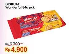 Promo Harga BISKUAT Wonderfulls Biskuit 84 gr - Indomaret