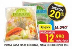 Promo Harga PRIMA RASA Fruit Cocktail, Nata de Coco 1 kg  - Superindo