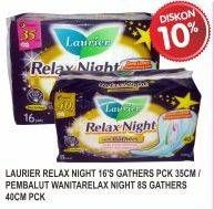 Promo Harga LAURIER Relax Night 35cm 16s / 40cm 8s  - Superindo
