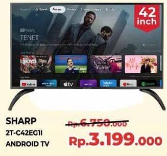 Promo Harga Sharp 2T-C42EG1I-SB DHR GTV  - Yogya