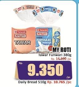 Promo Harga My Roti Roti Tawar Funwari 380 gr - Hari Hari