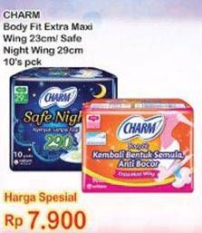 Promo Harga Charm Body Fit Extra Maxi/ Safe Night  - Indomaret