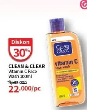 Promo Harga Clean & Clear Facial Wash Vitamin C 100 ml - Guardian