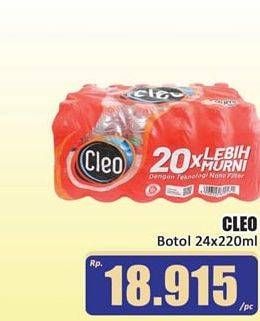 Promo Harga CLEO Air Minum per 24 botol 220 ml - Hari Hari