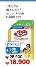 Promo Harga Lifebuoy Body Wash Mild Care, Lemon Fresh 400 ml - Indomaret