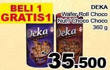 Promo Harga DUA KELINCI Deka Wafer Roll Choco, Nut, Choco Choco 360 gr - Giant