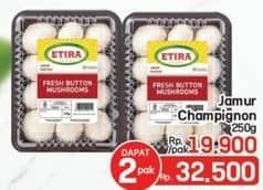 Promo Harga Jamur Champignon (Jamur Kancing) 250 gr - LotteMart