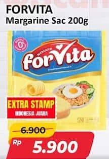 Promo Harga Forvita Margarine 200 gr - Alfamart