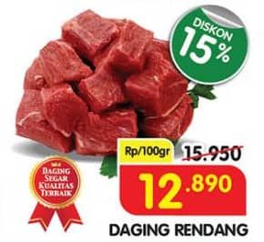 Promo Harga Daging Rendang Sapi per 100 gr - Superindo