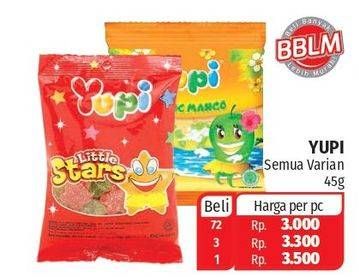 Promo Harga YUPI Candy All Variants 45 gr - Lotte Grosir