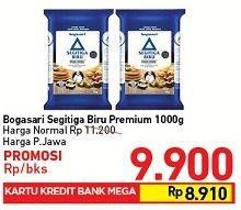 Promo Harga Bogasari Tepung Terigu Segitiga Biru Premium 1 kg - Carrefour