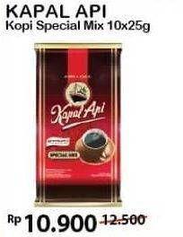 Promo Harga Kapal Api Kopi Bubuk Special Mix 10 pcs - Alfamart