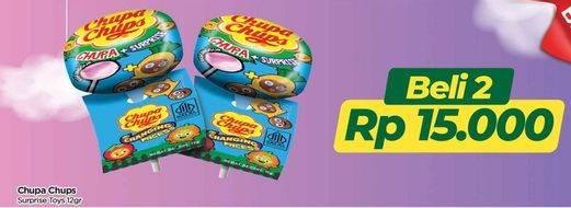 Promo Harga Chupa Chups Lollipop Candy Surprise 12 gr - TIP TOP