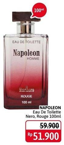 Promo Harga NAPOLEON Eau De Toilette Nero, Rouge 100 ml - Alfamidi