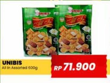 Promo Harga Unibis All In Biskuit Beraneka Rasa 700 gr - Yogya