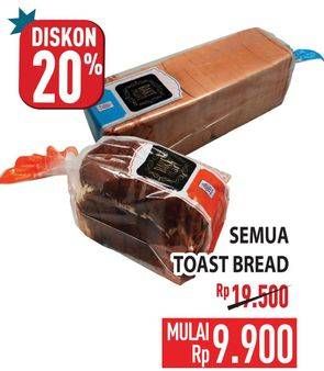 Promo Harga Whole White Toast bread All Variants  - Hypermart