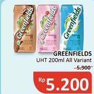 Promo Harga GREENFIELDS UHT All Variants 200 ml - Alfamidi