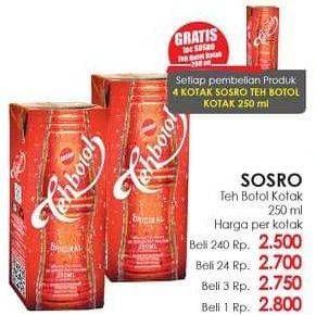 Promo Harga Sosro Teh Botol 250 ml - Lotte Grosir