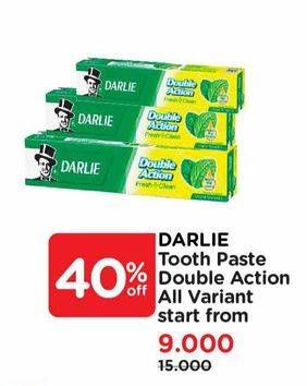 Promo Harga DARLIE Toothpaste Double Action Fresh Clean, Double Action Mint 75 gr - Watsons