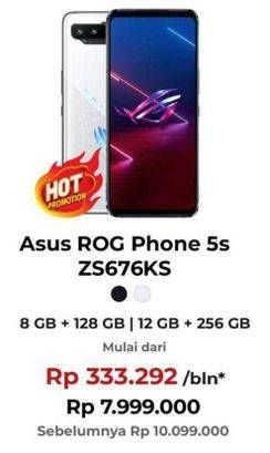 Promo Harga Asus ROG Phone 5s 12 GB + 256 GB, 8 GB + 128 GB  - Erafone