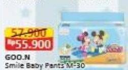 Promo Harga Goon Smile Baby Comfort Fit Pants M30 30 pcs - Alfamart