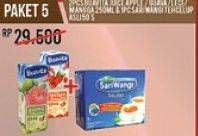 Promo Harga Paket 5 (Buavita Juice 2pcs + Sariwangi Teh Asli)  - Alfamart