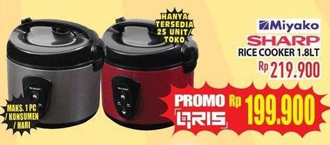 Promo Harga MIYAKO/SHARP Rice Cooker  - Hypermart