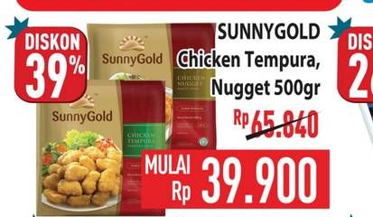Promo Harga Promo SunnyGold Nugget dan Tempura  - Hypermart