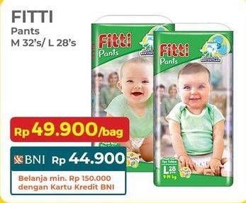 Promo Harga Fitti Pants L28, M32 28 pcs - Indomaret