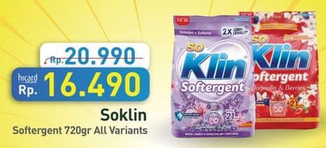 Promo Harga So Klin Softergent All Variants 770 gr - Hypermart