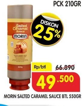 Promo Harga Morin Salted Caramel Sauce 650 ml - Superindo