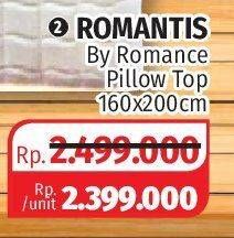 Promo Harga ROMANTIS Pillow Top 160x200cm  - Lotte Grosir