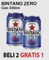 Promo Harga Bintang Zero 330 ml - Alfamart