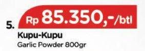 Promo Harga KUPU-KUPU Bumbu Masak Bawang Putih Bubuk 800 gr - TIP TOP